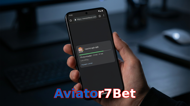 Main screen of Aviator7Bet apk page for PK players